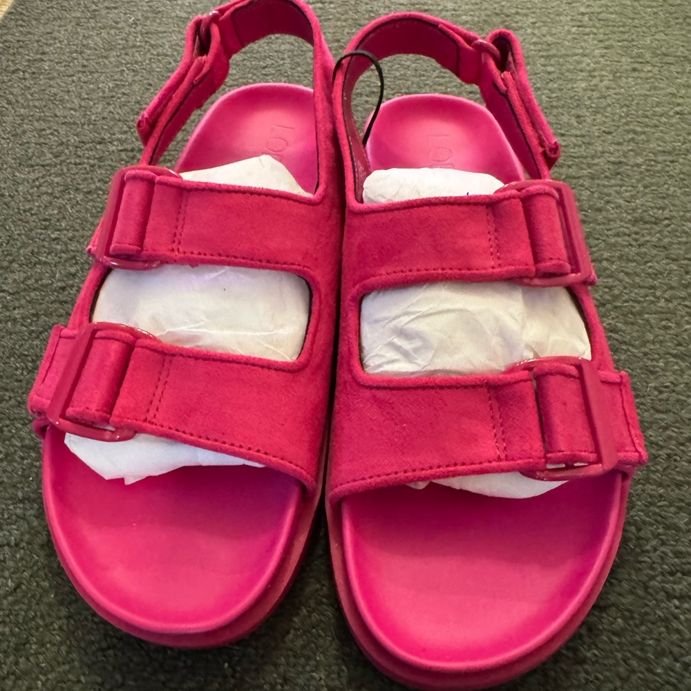 LOFT Stylish Pink Suade Sandals